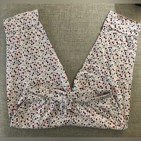 100% COTTON CAPRI PYJAMA PANT SIDE POCKETS - Picture 4 of 13